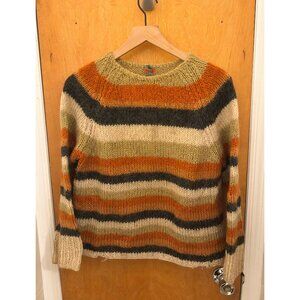 Vintage 60s Ilaria Mohair Striped Sweater